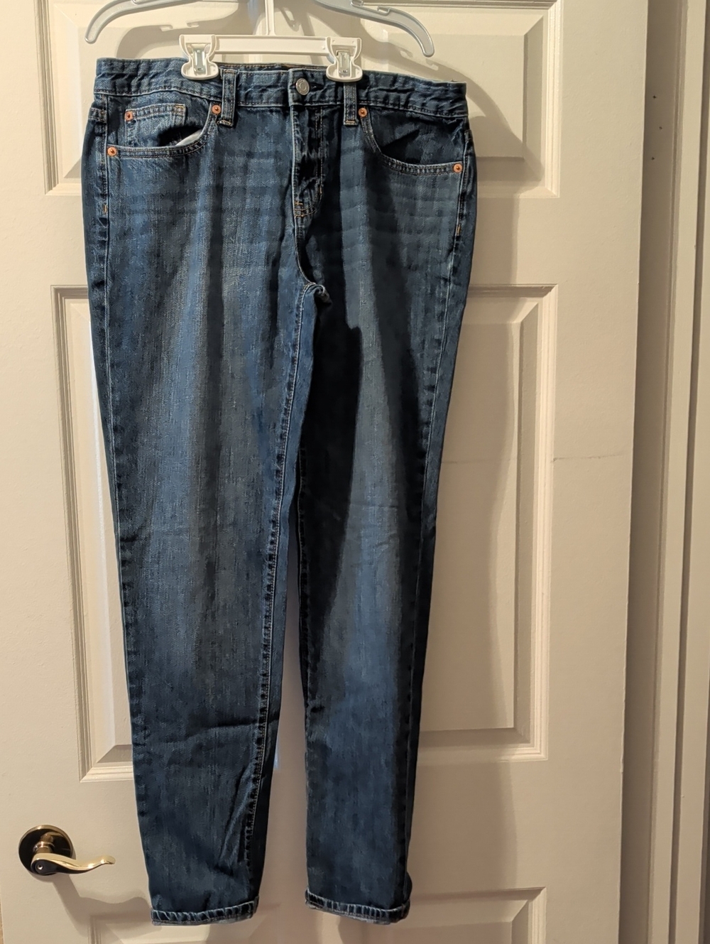 GAP Straight-Leg Dark Blue Jeans
